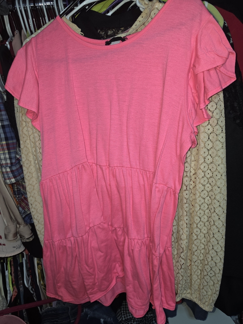 Heimish Long Hot Pink Top 1x